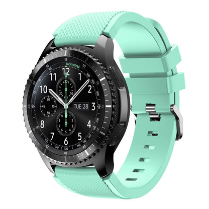 22mm Soft Silicone Sports Watch Strap Wrist Band Replacment for Samsung Gear S3 Frontier / S3 Classic