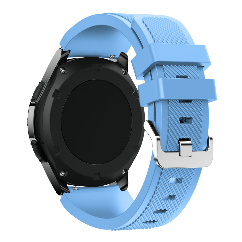 22mm Soft Silicone Sports Watch Strap Wrist Band Replacment for Samsung Gear S3 Frontier / S3 Classic