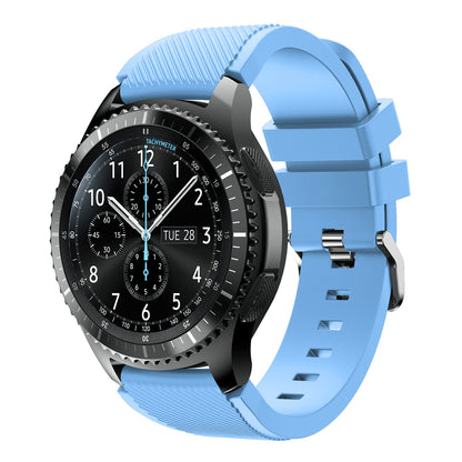 22mm Soft Silicone Sports Watch Strap Wrist Band Replacment for Samsung Gear S3 Frontier / S3 Classic