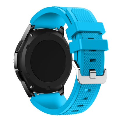 22mm Soft Silicone Sports Watch Strap Wrist Band Replacment for Samsung Gear S3 Frontier / S3 Classic