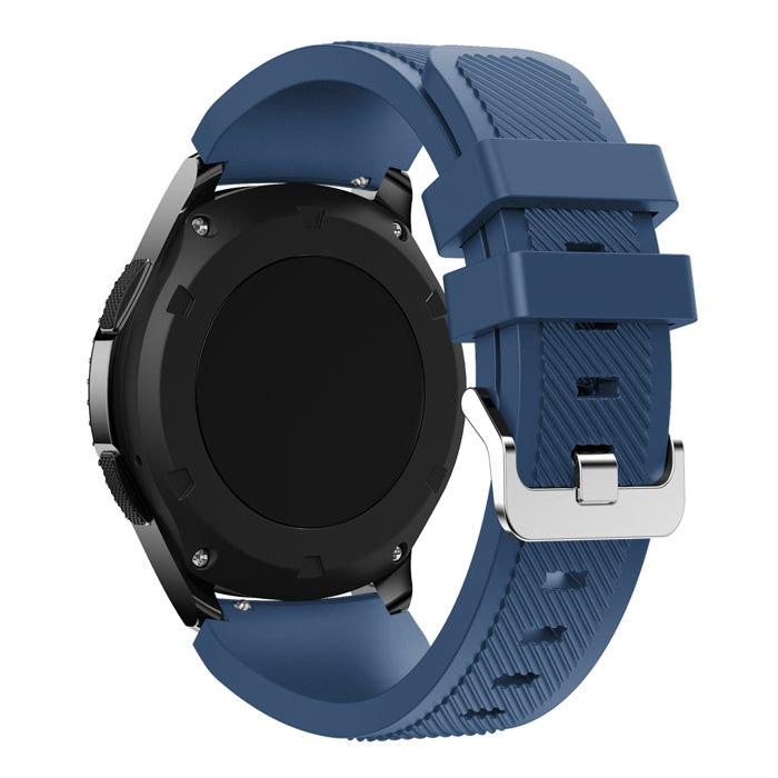 22mm Soft Silicone Sports Watch Strap Wrist Band Replacment for Samsung Gear S3 Frontier / S3 Classic