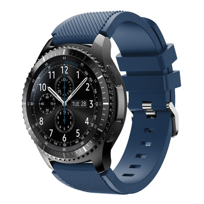 22mm Soft Silicone Sports Watch Strap Wrist Band Replacment for Samsung Gear S3 Frontier / S3 Classic