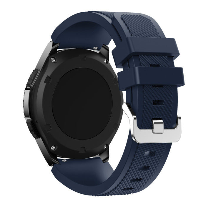 22mm Soft Silicone Sports Watch Strap Wrist Band Replacment for Samsung Gear S3 Frontier / S3 Classic