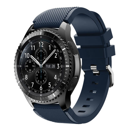 22mm Soft Silicone Sports Watch Strap Wrist Band Replacment for Samsung Gear S3 Frontier / S3 Classic