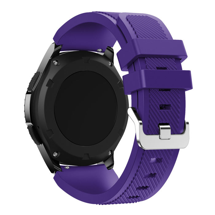 22mm Soft Silicone Sports Watch Strap Wrist Band Replacment for Samsung Gear S3 Frontier / S3 Classic
