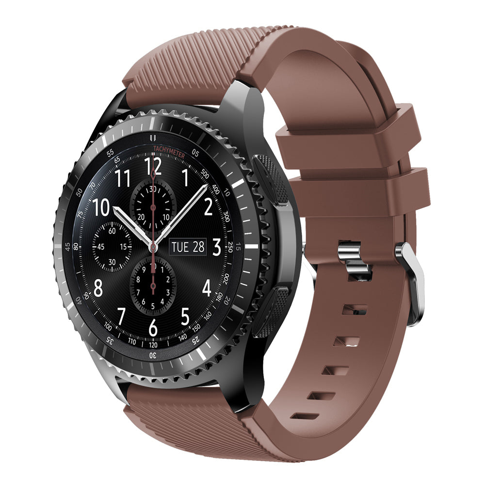 22mm Soft Silicone Sports Watch Strap Wrist Band Replacment for Samsung Gear S3 Frontier / S3 Classic