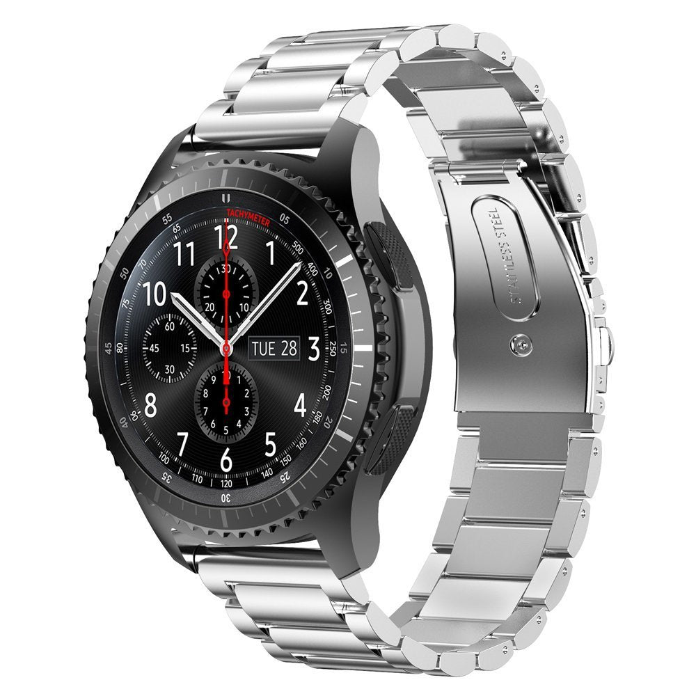 22mm Solid Stainless Steel Chain Watch Band for Samsung Galaxy Watch3 45mm