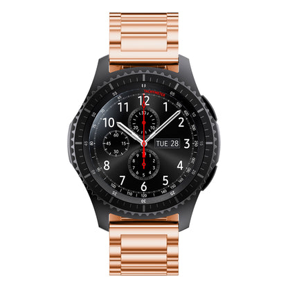 22mm Universal Classic Stainless Steel Watch Band Bracelet for Samsung Gear S3 Frontier/Garmin Active Etc