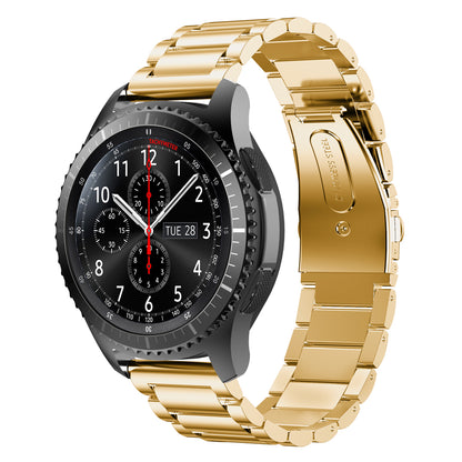22mm Universal Classic Stainless Steel Watch Band Bracelet for Samsung Gear S3 Frontier/Garmin Active Etc