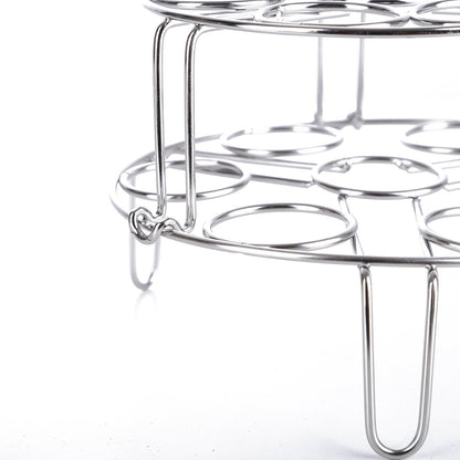 2Pcs/Pack Egg Vegetable Pressure Cooker Steam Rack Stainless Steel Food Basket Stand