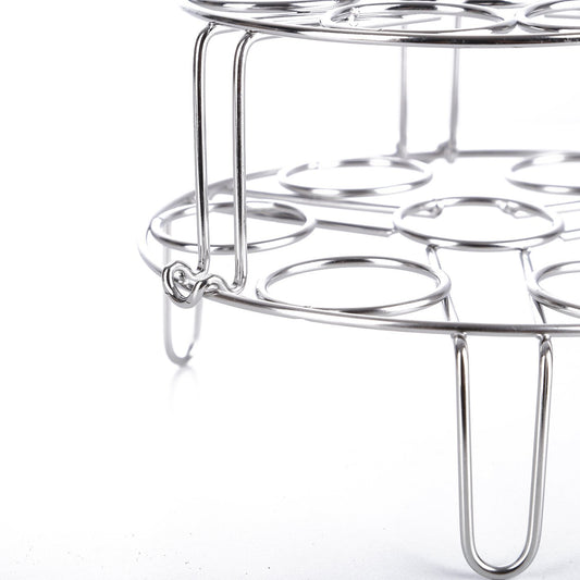 2Pcs/Pack Egg Vegetable Pressure Cooker Steam Rack Stainless Steel Food Basket Stand