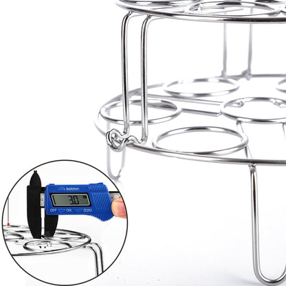 2Pcs/Pack Egg Vegetable Pressure Cooker Steam Rack Stainless Steel Food Basket Stand