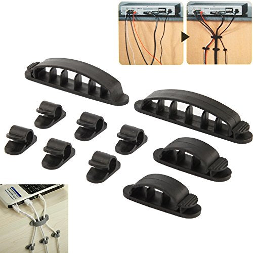 10 in 1 Plastic Flexible Cable Organizer for Electric Wires CC-926