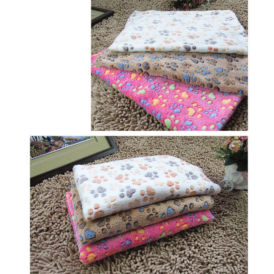 Puppy Blanket Pet Cushion Small Dog Cat Bed Soft Warm Sleep Mat S Size