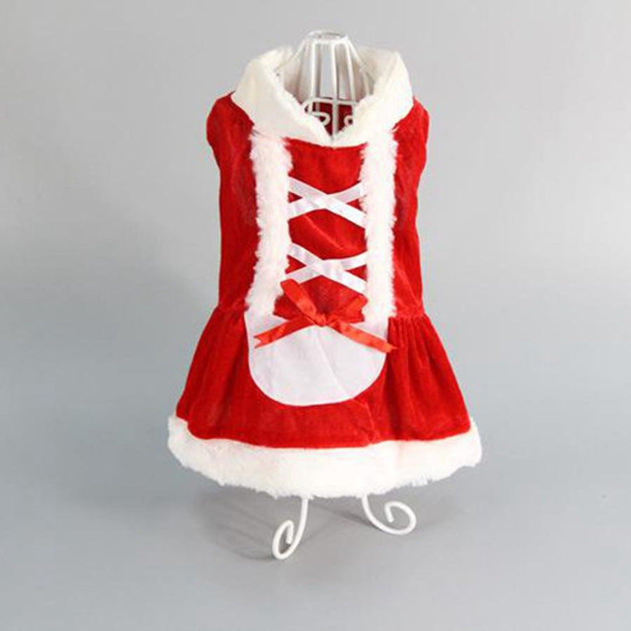 Costume Christmas Dress for Small Dog for Winter Spring