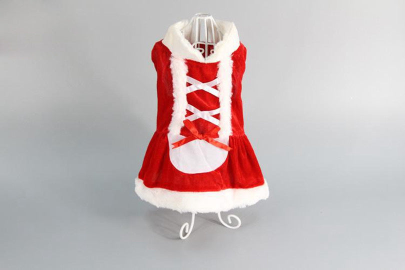 Costume Christmas Dress for Small Dog for Winter Spring