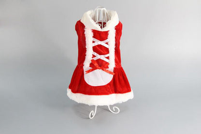 Costume Christmas Dress for Small Dog for Winter Spring