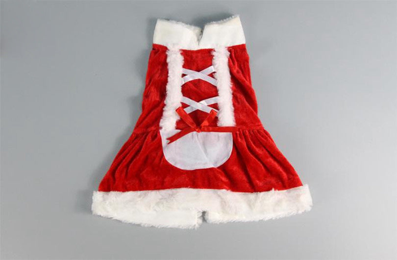 Costume Christmas Dress for Small Dog for Winter Spring