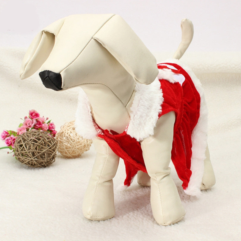 Costume Christmas Dress for Small Dog for Winter Spring