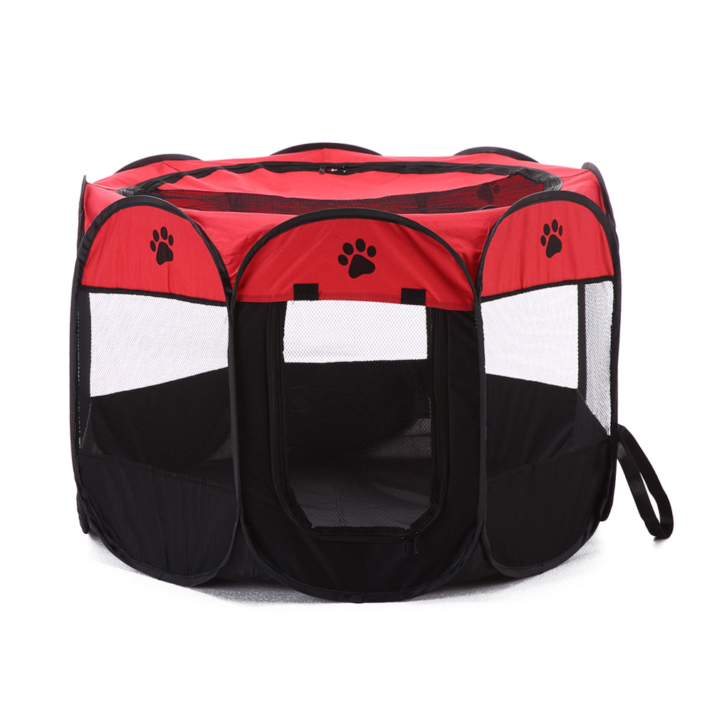 8-side Foldable Pet Tent Dog House Cage Dog Cat Tent Puppy Kennel, Size: 72 x 72 x 45cm