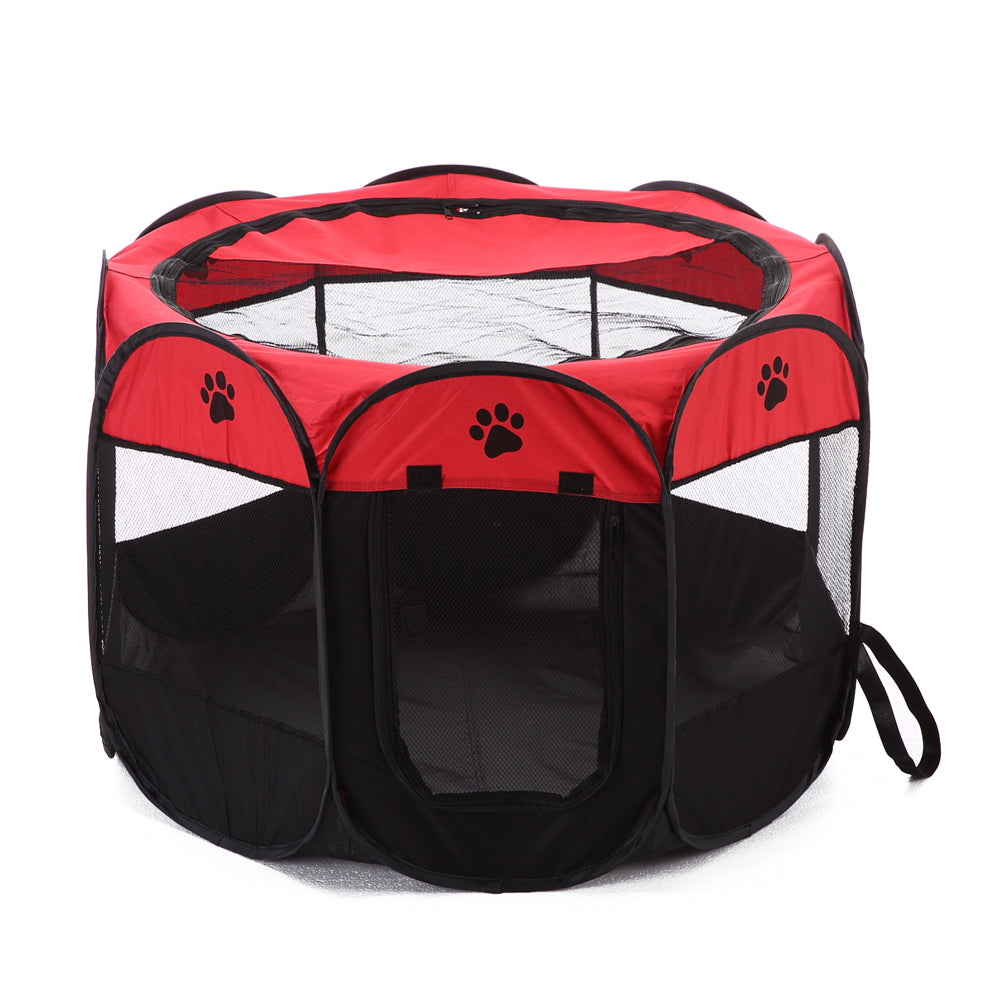 8-side Foldable Pet Tent Dog House Cage Dog Cat Tent Puppy Kennel, Size: 72 x 72 x 45cm