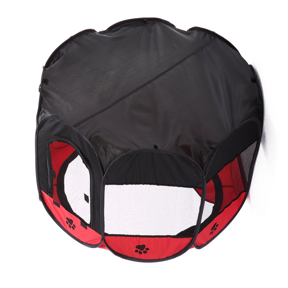 8-side Foldable Pet Tent Dog House Cage Dog Cat Tent Puppy Kennel, Size: 72 x 72 x 45cm