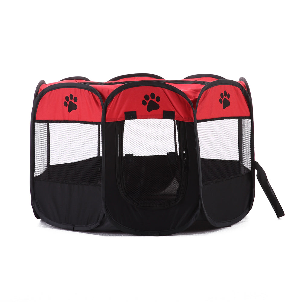 8-side Foldable Pet Tent Dog House Cage Dog Cat Tent Puppy Kennel, Size: 72 x 72 x 45cm