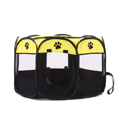 8-side Foldable Pet Tent Dog House Cage Dog Cat Tent Puppy Kennel, Size: 72 x 72 x 45cm