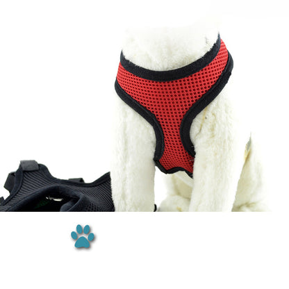 Dog Harness Pet Breast Safety Mesh Belt Strap