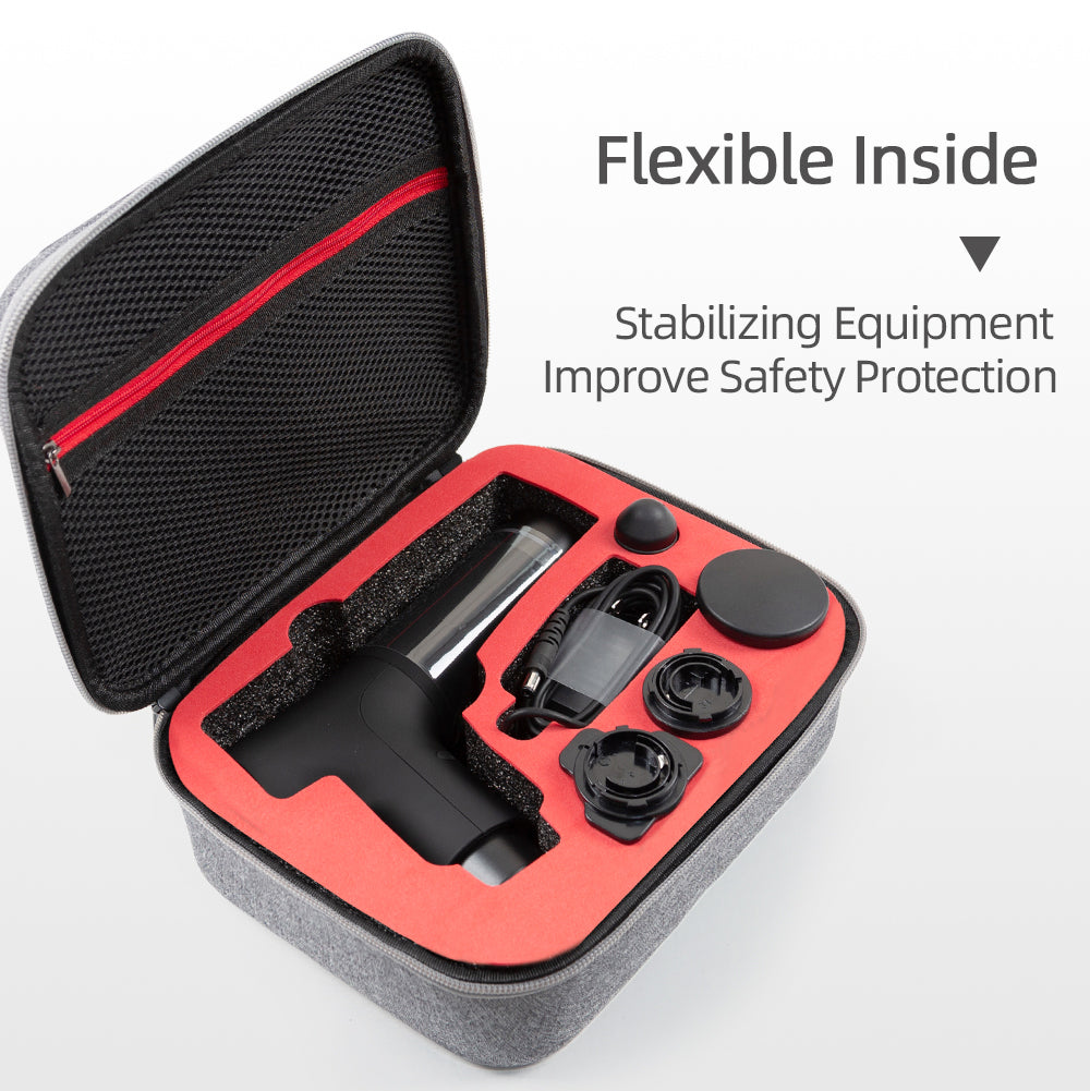 Portable Shockproof Storage Carrying Case Tote Bag for Hypervolt GO Fascia Massage Gun