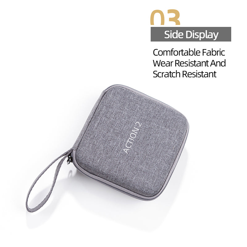 Carrying Bag for DJI Action 2 Camera Case Full Protective Wear-Resistant Shockproof Portable Bag