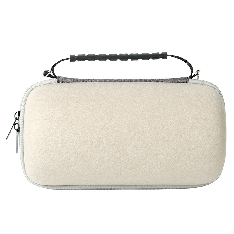 Felt Storage Bag for JBL Pulse 5 Bluetooth Speaker, Shockproof Zipper Carrying Case with Shoulder Strap and Carabiner
