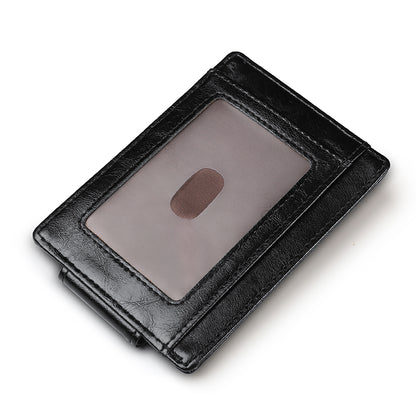 Anti-magnetic ID Card Bank Card Anti-Theft Swiping Wallet Pocket Bus Card Bag