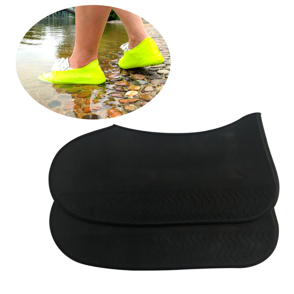 Silicone Shoe Cover Rain Shoes Anti-Slip Reusable Waterproof Protector, Large Size