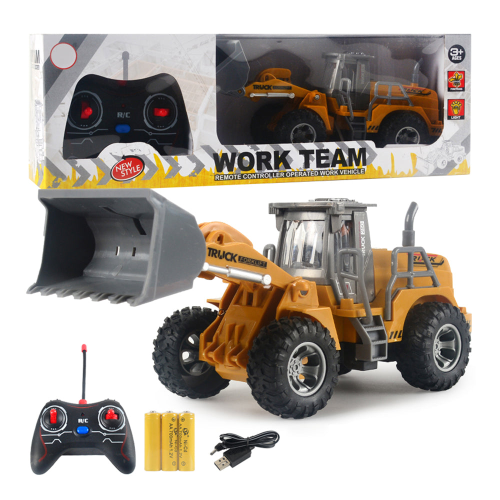 166-169 Remote Control Engineering Vehicle Excavator Remote Control Bulldozer Digging Children&#39;s Toy Model Car