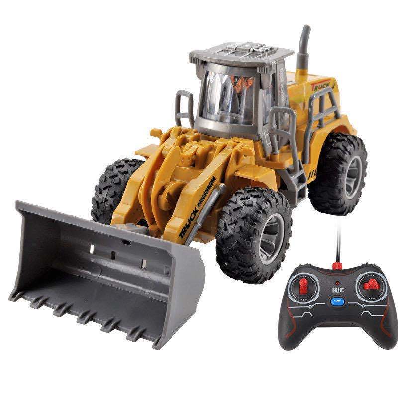 166-169 Remote Control Engineering Vehicle Excavator Remote Control Bulldozer Digging Children&#39;s Toy Model Car