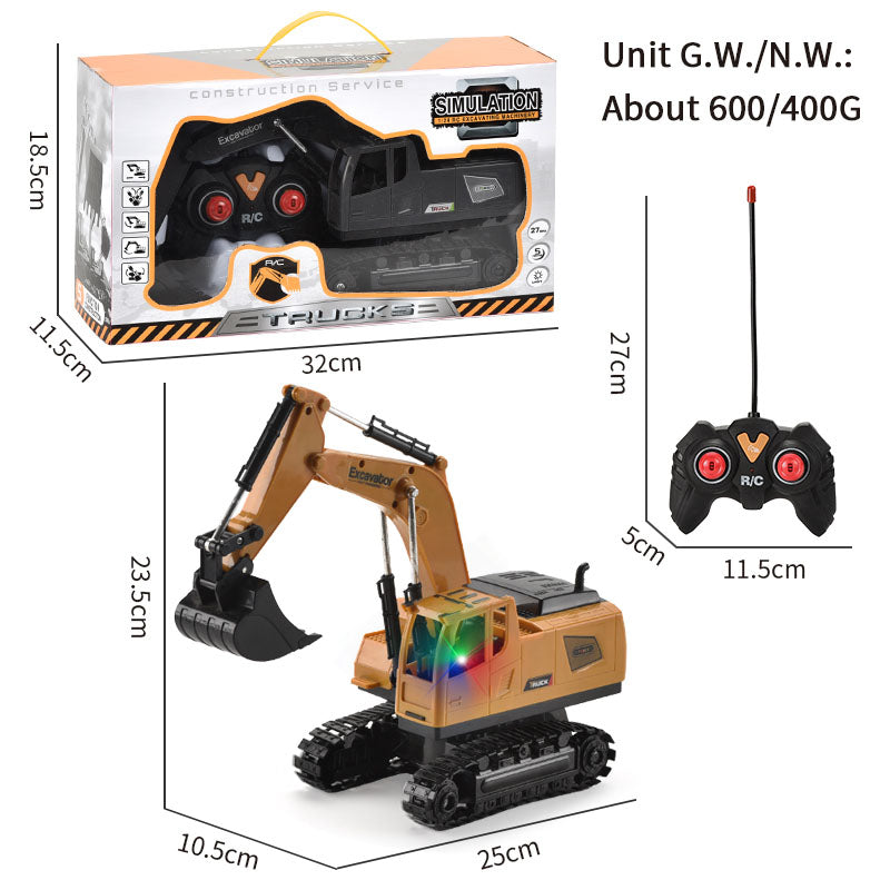 105A Remote Control Excavator Toy Rechargeable Engineering Digger Digshell Construction Vehicle Toy Gift