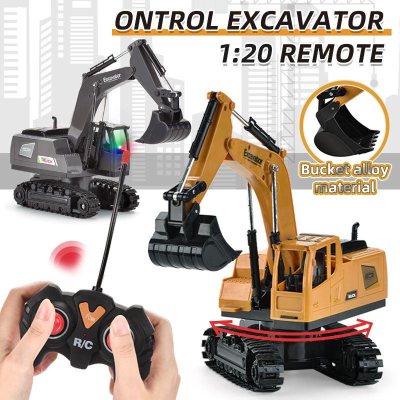 105A Remote Control Excavator Toy Rechargeable Engineering Digger Digshell Construction Vehicle Toy Gift