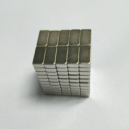 100Pcs/Set Rectangle Powerful DIY NdFeB Magnet for Industrial Medical Equipment, Size: 10x5x3mm