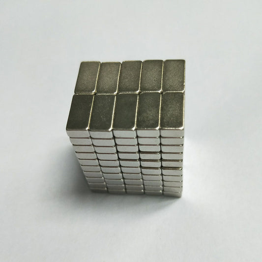 100Pcs/Set Rectangle Powerful DIY NdFeB Magnet for Industrial Medical Equipment, Size: 10x5x3mm