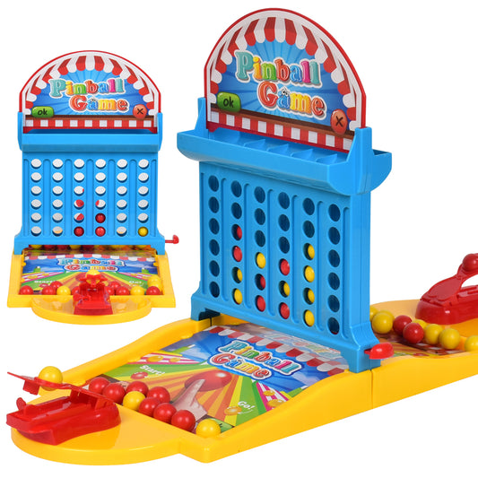 2 in 1 Desktop Pinball and Connect Four In A Line Board Game Parent-child Interaction Educational Toy