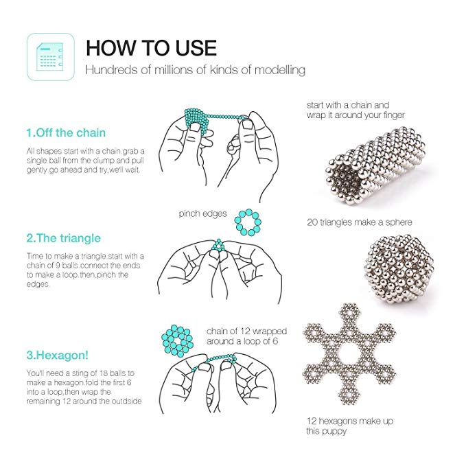 216Pcs/Set 5mm UV Discoloration Magnetic Balls Building Block Toy