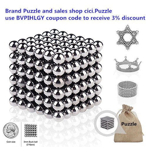 216Pcs/Set 5mm UV Discoloration Magnetic Balls Building Block Toy
