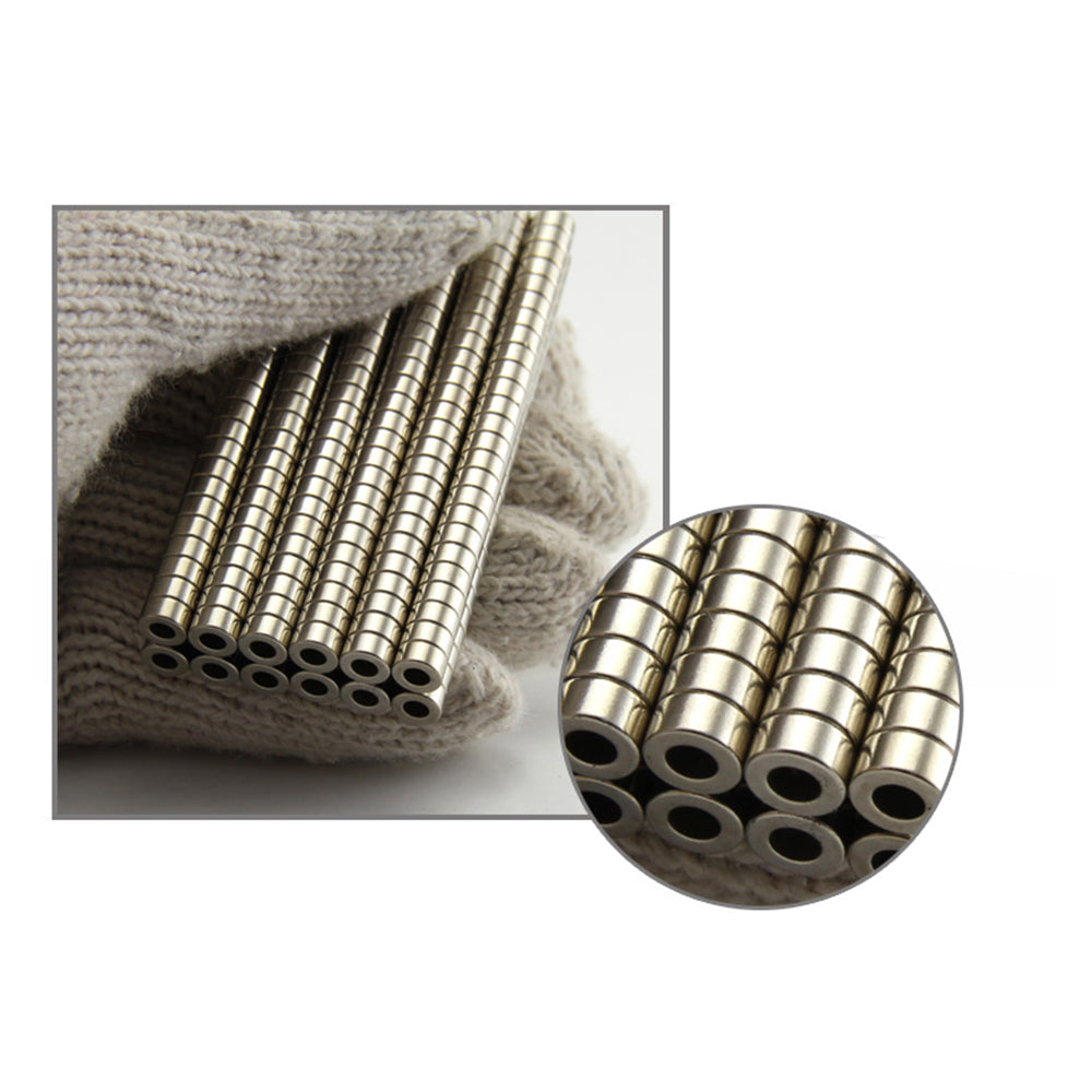 100Pcs/Set 6 x 3mm Round Shape Hole NdFeB Magnet for Industrial Equipment and DIY Projects