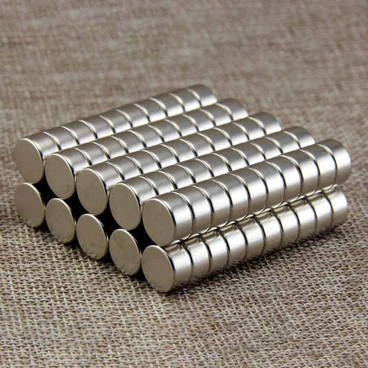 100Pcs/Set Strong Round Shape NdFeB Magnet for Industrial Equipment and DIY Toys, Size: 12x5mm