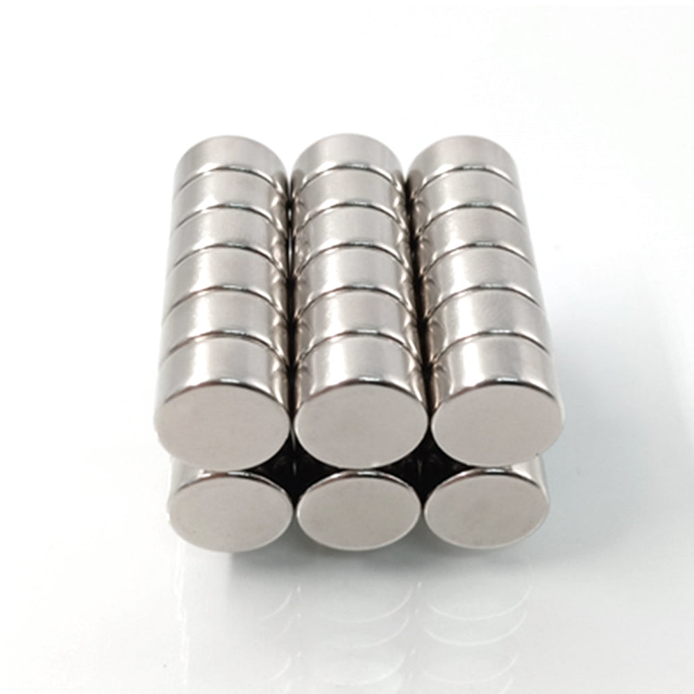 100Pcs/Set Strong Round Shape NdFeB Magnet for Industrial Equipment and DIY Toys, Size: 12x5mm
