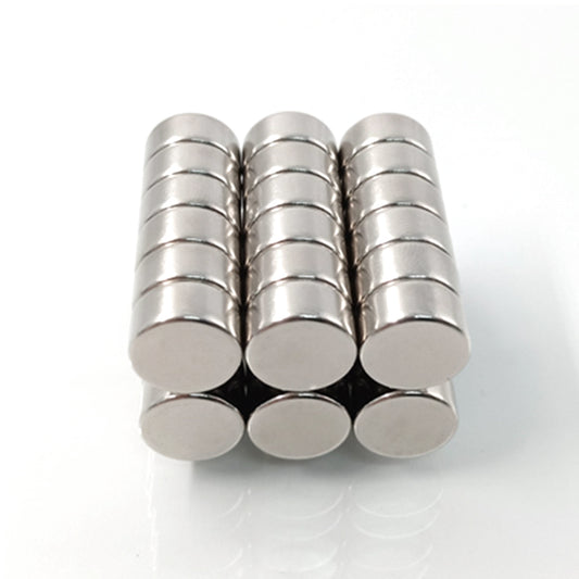 100Pcs/Set Strong Round Shape NdFeB Magnet for Industrial Equipment and DIY Toys, Size: 12x5mm