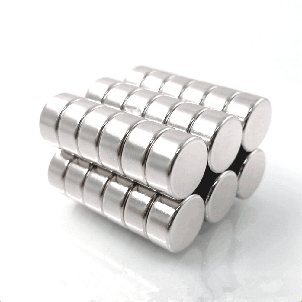 100Pcs/Set Strong Round Shape NdFeB Magnet for Industrial Equipment and DIY Toys, Size: 12x5mm