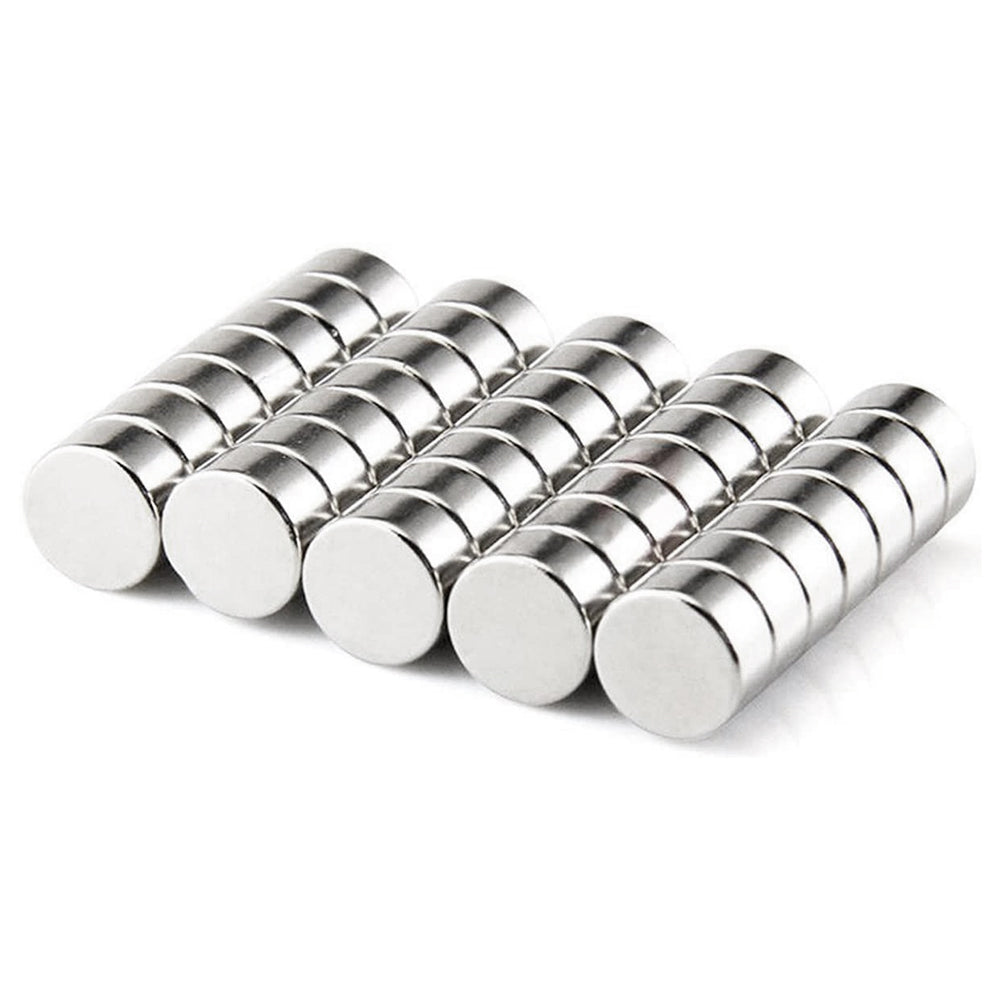 100Pcs/Set Strong Round Shape NdFeB Magnet for Industrial Equipment and DIY Toys, Size: 12x5mm