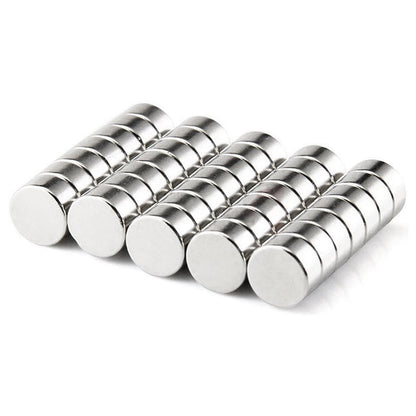 100Pcs/Set Strong Round Shape NdFeB Magnet for Industrial Equipment and DIY Toys, Size: 12x5mm
